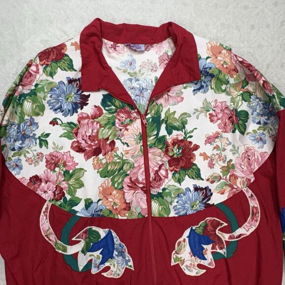 Vintage 80s 90s Southern Stitches & More Track Jacket Saved By Bell Sz XL USA - Picture 4 of 11